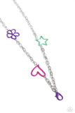 Paparazzi "Shape the Future" Purple Lanyard Necklace & Earring Set Paparazzi Jewelry