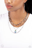 Paparazzi "Teardrop Tiers" Green Choker Necklace & Earring Set Paparazzi Jewelry