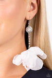 Paparazzi "Seriously Sheer" White Post Earrings Paparazzi Jewelry
