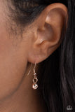 Paparazzi "Suspended Shades" Rose Gold Necklace & Earring Set Paparazzi Jewelry