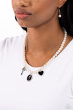 Paparazzi "Charming Collision" Black Necklace & Earring Set Paparazzi Jewelry
