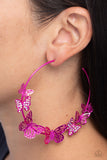 Paparazzi "Shimmery Swarm" Pink Post Earrings Paparazzi Jewelry