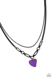 Paparazzi "Carefree Confidence" Purple Necklace & Earring Set Paparazzi Jewelry