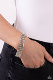Paparazzi "Elusive Elegance" White Bracelet Paparazzi Jewelry