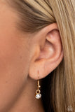 Paparazzi "Home Run Haute" Gold Necklace & Earring Set Paparazzi Jewelry