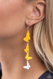 Paparazzi "Haphazard Headliner" Yellow Earrings Paparazzi Jewelry
