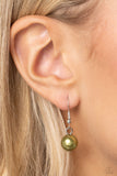 Paparazzi "Girly Gathering" Green Necklace & Earring Set Paparazzi Jewelry