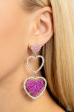 Paparazzi "Couples Celebration" Pink Post Earrings Paparazzi Jewelry