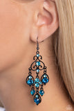 Paparazzi "Regal Renovation" Blue Earrings Paparazzi Jewelry