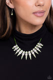 Paparazzi "Punk Passion" Green Necklace & Earring Set Paparazzi Jewelry