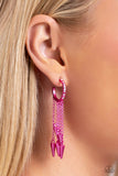 Paparazzi "Piquant Punk" Pink Post Earrings Paparazzi Jewelry