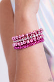 Paparazzi "Punk Pattern" Pink Bracelet Paparazzi Jewelry