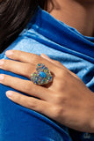 Paparazzi "Bejeweled Beau" Blue Ring Paparazzi Jewelry