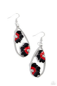 Paparazzi "Airily Abloom" Black Earrings Paparazzi Jewelry