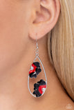 Paparazzi "Airily Abloom" Black Earrings Paparazzi Jewelry