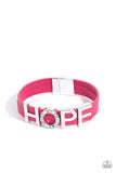 Paparazzi "Hopeful Haute" Pink Wrap Bracelet Paparazzi Jewelry