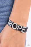 Paparazzi "Hopeful Haute" Black Wrap Bracelet Paparazzi Jewelry