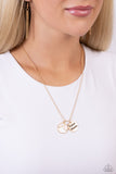 Paparazzi "Expect Miracles" Gold Necklace & Earring Set Paparazzi Jewelry