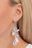 Paparazzi "Fancy Flaunter" White Earrings Paparazzi Jewelry