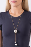 Paparazzi "Corporate Couture" Gold Necklace & Earring Set Paparazzi Jewelry