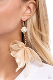 Paparazzi "Seriously Sheer" Brown Earrings Paparazzi Jewelry