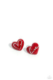 Paparazzi "Glimmering Love" Red Post Earrings Paparazzi Jewelry