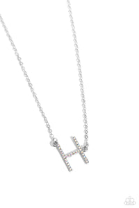 Paparazzi "INITIALLY Yours - H" Multi Necklace & Earring Set Paparazzi Jewelry