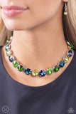 Paparazzi "Alluring A-Lister" Green Necklace & Earring Set Paparazzi Jewelry