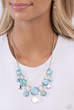 Paparazzi "Corporate Color" Blue Necklace & Earring Set Paparazzi Jewelry