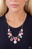 Paparazzi "Corporate Color" Pink Necklace & Earring Set Paparazzi Jewelry