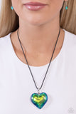 Paparazzi "Seize the Simplicity" Green Necklace & Earring Set Paparazzi Jewelry
