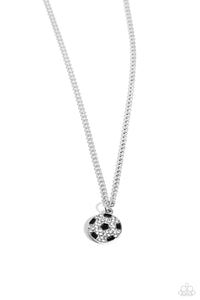 Paparazzi "Goalkeeper Glam" Black Necklace & Earring Set Paparazzi Jewelry