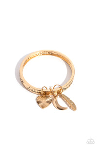 Paparazzi "Free-Spirited Fantasy" Gold Bracelet Paparazzi Jewelry
