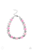 Paparazzi "Beachy Bouquet" Pink Anklet Bracelet Paparazzi Jewelry