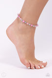 Paparazzi "Beachy Bouquet" Pink Anklet Bracelet Paparazzi Jewelry