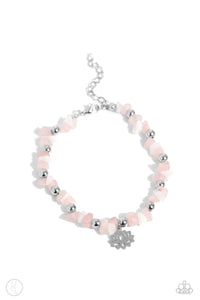 Paparazzi "Lotus Landslide" Pink Anklet Bracelet Paparazzi Jewelry