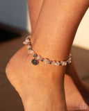 Paparazzi "Lotus Landslide" Pink Anklet Bracelet Paparazzi Jewelry