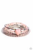 Paparazzi "True Loves Theme" Pink Bracelet Paparazzi Jewelry