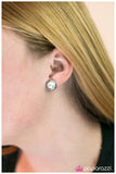 Paparazzi "Bashfully Beautiful" White Post Earrings Paparazzi Jewelry