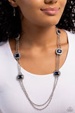 Paparazzi "Pocketful of Sunshine" Blue Necklace & Earring Set Paparazzi Jewelry