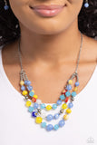 Paparazzi "Summer Scope" Blue Necklace & Earring Set Paparazzi Jewelry