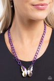 Paparazzi "Fascinating Flyer" Purple Necklace & Earring Set Paparazzi Jewelry