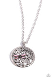 Paparazzi "Dragonfly Daydream" Pink Necklace & Earring Set Paparazzi Jewelry