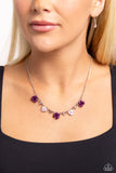 Paparazzi "Strike a ROSE" Purple Necklace & Earring Set Paparazzi Jewelry