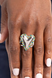 Paparazzi "Smitten Shimmer" Green Ring Paparazzi Jewelry