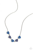 Paparazzi "ECLECTIC Heart" Blue Necklace & Earring Set Paparazzi Jewelry