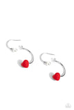 Paparazzi "Romantic Representative" Red Post Earrings Paparazzi Jewelry