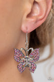 Paparazzi "Bejeweled Breeze" Pink Earrings Paparazzi Jewelry