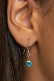 Paparazzi "Blinged-Out Breeze" Blue Lanyard Necklace & Earring Set Paparazzi Jewelry