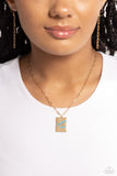 Paparazzi "Optimistic Vibes" Blue Necklace & Earring Set Paparazzi Jewelry